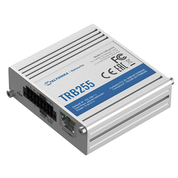 Gateway CAT1/NB-IoT/EGPRS Dual SIM, I/O, GNSS, RS232/485, 1xFE